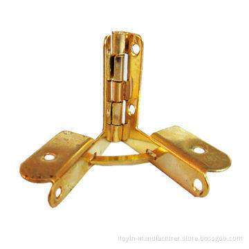 Hinges with various shape, colors and gold plated, metal material, OEM are welcome